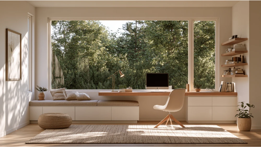Spacious kitchen and family room home addition
