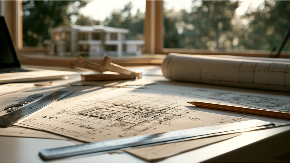 House blueprint plans for permit approval