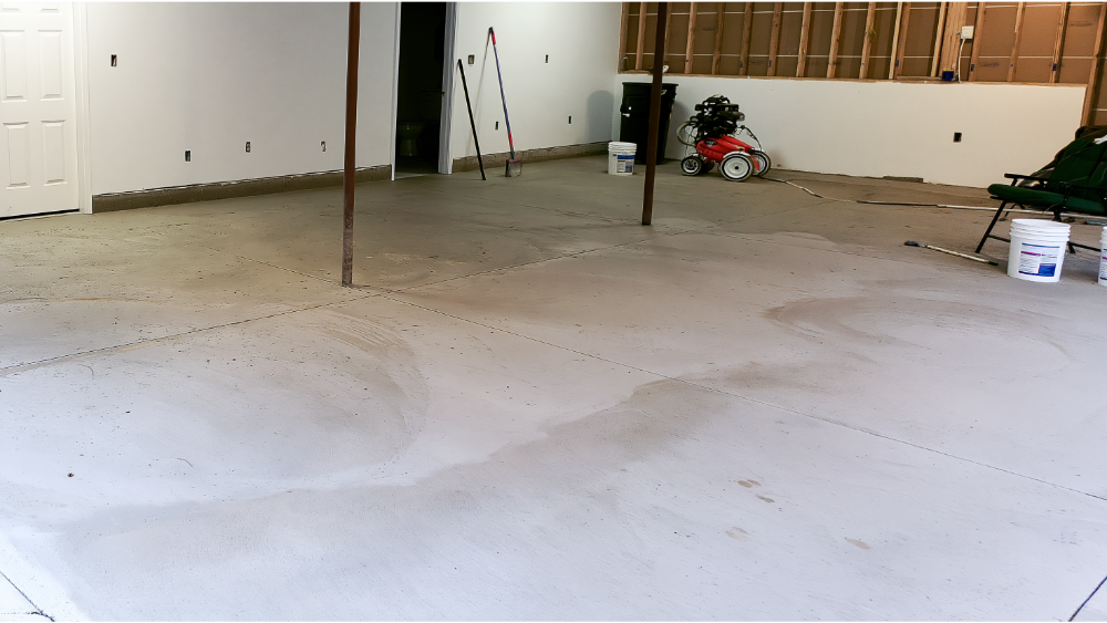 Garage floors: slope, moisture, and finished floor height